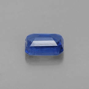 Cianita azul natural 0,77ct, corte esmeralda, VS