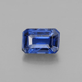 Cianita azul natural 0,88ct, corte esmeralda, VS-SI