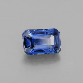 Cianita azul natural 0,88ct, corte esmeralda, VS-SI