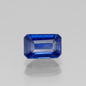 Cianita azul natural 0,86ct, corte esmeralda, VS-SI