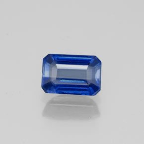 Cianita azul natural 0,83ct, corte esmeralda, VS-SI