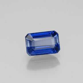 Cianita azul natural 0,83ct, corte esmeralda, VS-SI