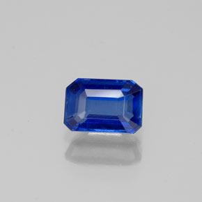 Cianita azul natural 0,72ct, corte esmeralda, VS-SI