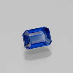 Cianita azul natural 0,72ct, corte esmeralda, VS-SI