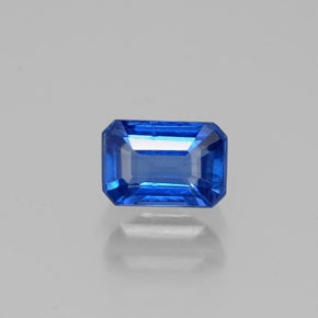 Cianita azul natural 0,75ct, corte esmeralda, VS-SI