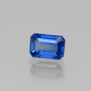 Cianita azul natural 0,75ct, corte esmeralda, VS-SI