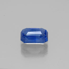 Cianita azul natural 0,81ct, corte esmeralda, VS-SI