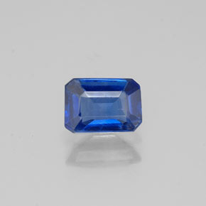 Cianita azul natural 0,64ct, corte esmeralda, VS-SI