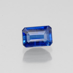 Cianita azul natural 0,90ct, corte esmeralda, VS-SI