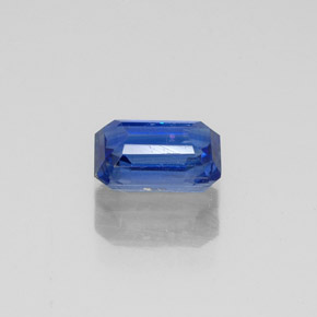 Cianita azul natural 0,72ct, corte esmeralda, VS-SI