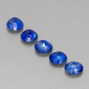 Pedras preciosas de cianita azul natural de  ct, corte redondo, VS-SI