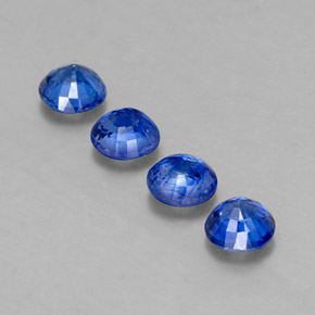 Pedras preciosas de cianita azul natural de  ct, corte redondo, VS-SI