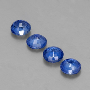 Pedras preciosas de cianita azul natural de  ct, corte redondo, VS-SI