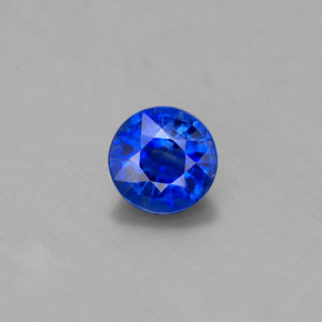 Dianita Azul Natural 0.50ct, Corte Redondo, VS