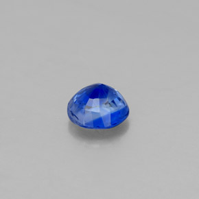 Cianita azul natural 0,63ct, corte redondo, VS