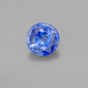 Cianita azul natural 1,44ct, corte redondo, SI