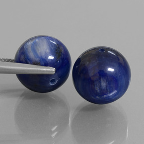 Pedras preciosas de cianita azul natural de  ct, esfera / bola, opaco