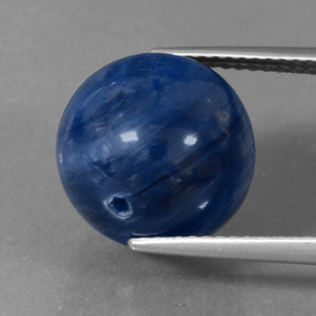 Cianita azul natural 16,81ct, esfera / bola, opaco