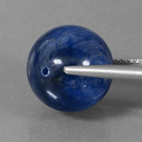 Cianita azul natural 16,04ct, esfera / bola, opaco