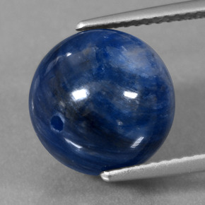 Cianita azul natural 12,83ct, esfera / bola, opaco