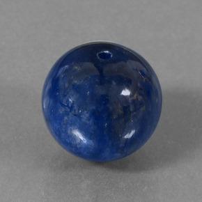 Cianita azul natural 15,15ct, esfera / bola, opaco