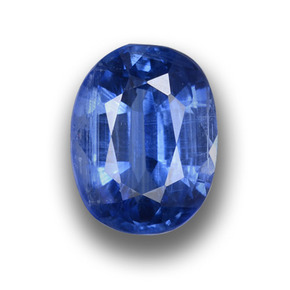 Cianita azul natural 1,37ct, corte oval, VS-SI