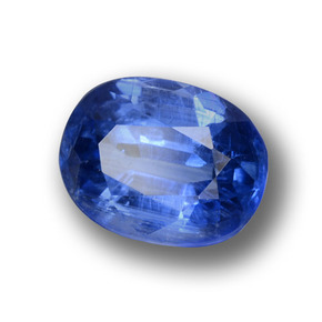 Cianita azul natural 1,37ct, corte oval, VS-SI