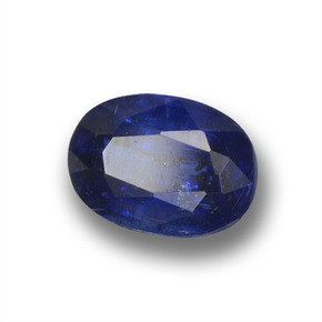 Dianita Azul profundo Natural 1.08ct, Corte Oval, VS-SI