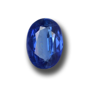 Cianita azul natural 1,19ct, corte oval, VS-SI