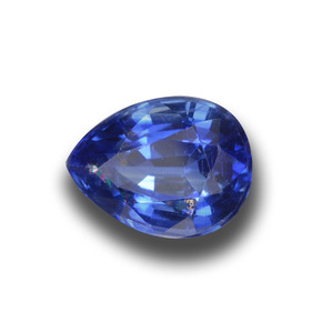 Cianita azul natural 2,76ct, formato de pêra, VS-SI
