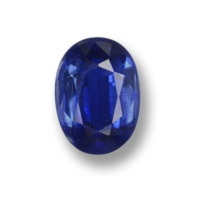 Cianita azul natural 0,87ct, corte oval, VS-SI