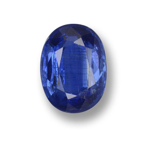 Cianita azul natural 0,92ct, corte oval, VS-SI
