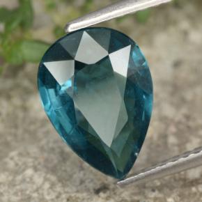 Cianita azul natural 2,80ct, formato de pêra, VS