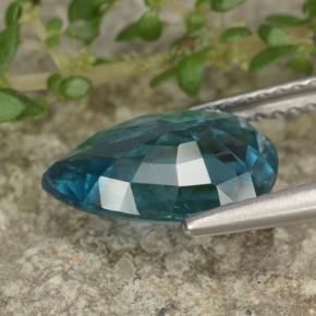Cianita azul natural 2,80ct, formato de pêra, VS