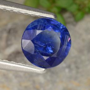 Cianita azul natural 0,82ct, corte redondo, VS-SI