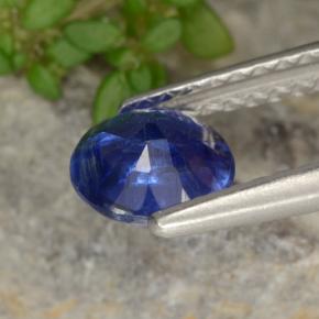 Cianita azul natural 0,82ct, corte redondo, VS-SI