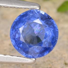 Cianita azul natural 0,93ct, corte redondo, VS-SI