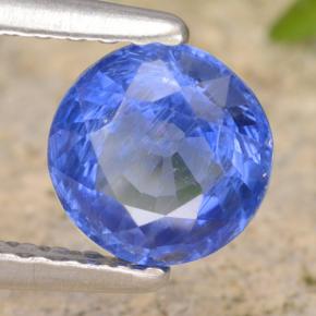 Cianita azul natural 0,93ct, corte redondo, VS-SI