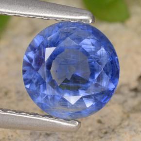 Cianita azul natural 0,93ct, corte redondo, VS-SI
