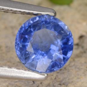 Cianita azul natural 0,98ct, corte redondo, VS-SI
