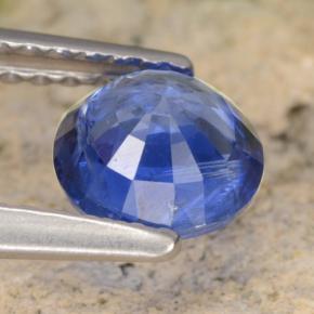 Cianita azul natural 0,98ct, corte redondo, VS-SI