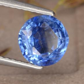 Cianita azul natural 1,38ct, corte redondo, VS-SI