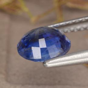 Cianita azul natural 1,38ct, corte redondo, VS-SI