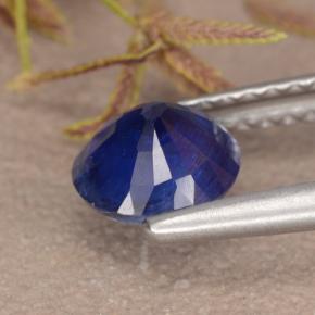 Cianita azul natural 1,02ct, corte redondo, VS-SI