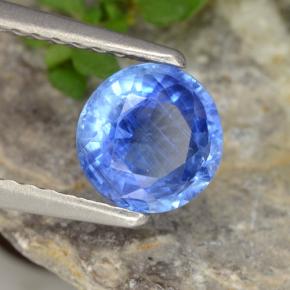 Cianita azul natural 1,05ct, corte redondo, VS-SI