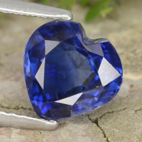 Cianita azul natural 2,11ct, formato de coração, VS-SI