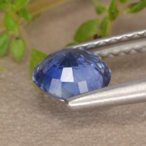 Cianita azul natural 0,81ct, corte redondo, VS-SI