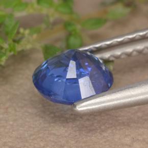 Cianita azul natural 0,91ct, corte redondo, VS-SI
