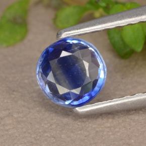 Cianita azul natural 0,53ct, corte redondo, VS-SI