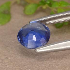 Cianita azul natural 0,53ct, corte redondo, VS-SI